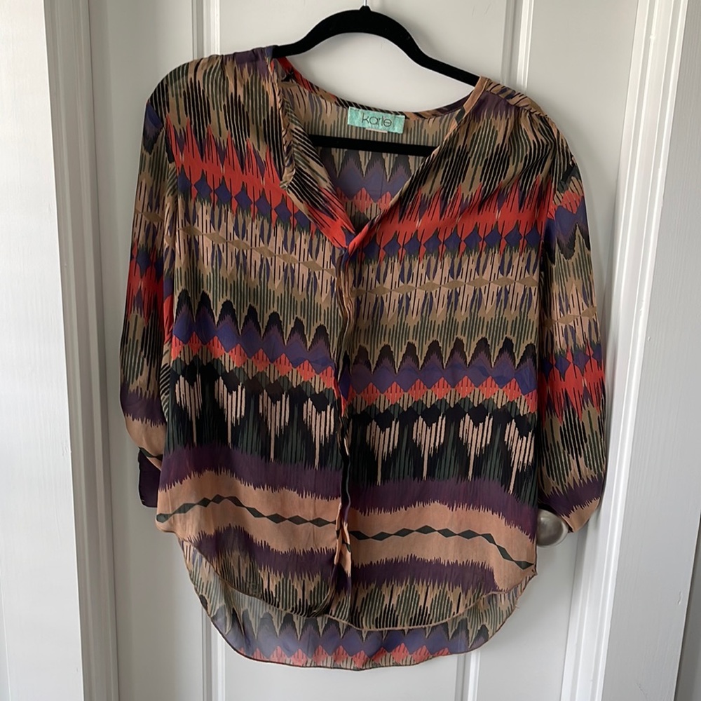 Chiffon printed blouse